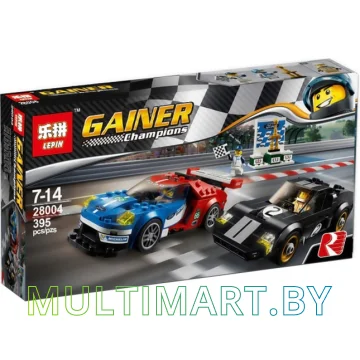 Конструктор Lepin 28004 Ford GT и 1966 Ford GT40 (395 деталей)